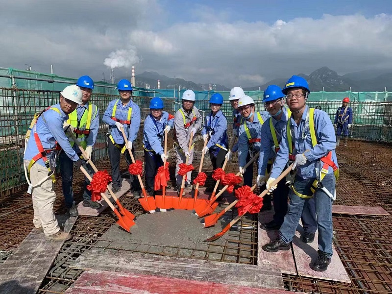 華南公司科萊恩項目增加廠區綜合樓擴建單體封頂
